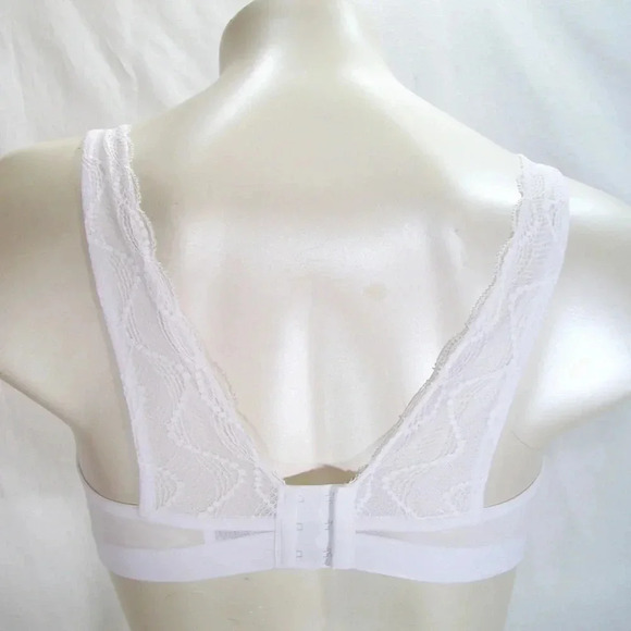 XL X-LARGE Paramour 145046 Bette Galloon Lace Bralette White NWT - Picture 6 of 9